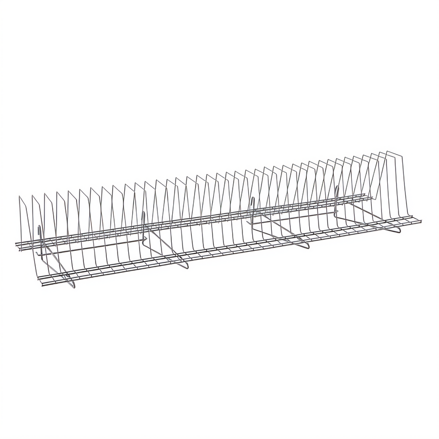 Product image #1 for Metro SmartWall 48-Inch Grid-Mounted Tray Drying Rack, Gray Epoxy-Coated with Microban