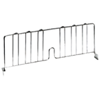 Thumbnail image #1 for Metro Super Erecta DD24FC Chrome Plated Shelf Divider, 8"H x 24"D, Spring Clip Mount Case of 6
