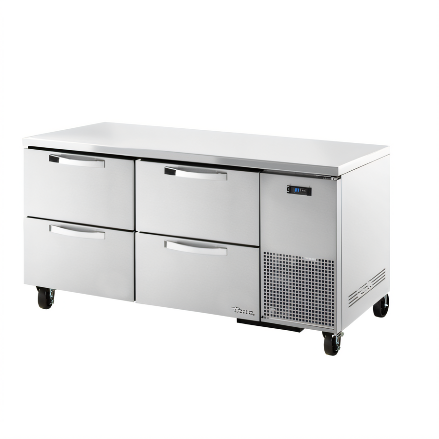 Product image #1 for True SPEC Series 67-1/4-Inch 2-Section Deep Undercounter Refrigerator with 4 Drawers