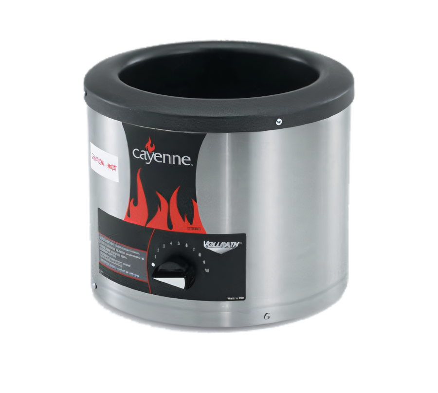 Product image #1 for Vollrath Cayenne SS-4 Round Countertop Wet Food Warmer, 4-1/8 Qt, 120V