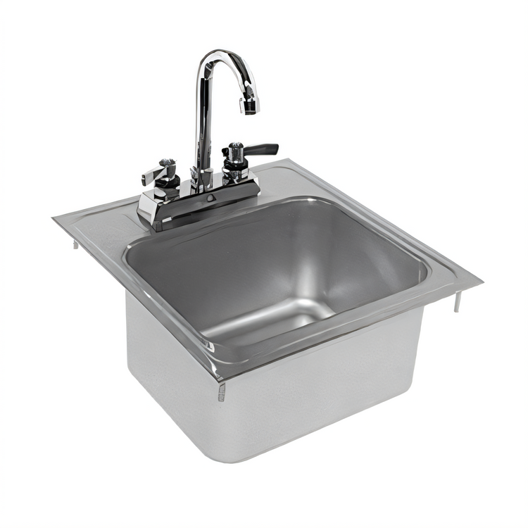 Product image #1 for Glastender 14-Inch Drop-In Stainless Steel Hand Sink, Less Faucet