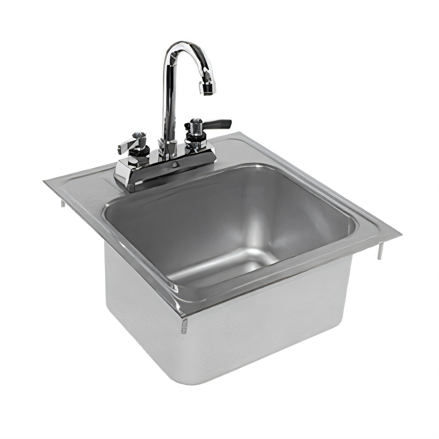 Product image #1 for Glastender 14-Inch Drop-In Stainless Steel Hand Sink, Less Faucet