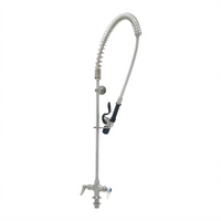 EverSteel Single-Hole Deck Mount Pre-Rinse Mixing Faucet with 44-Inch Hose and 1.07 GPM Spray Valve