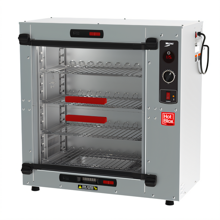 Product image #1 for Metro HotBlox Xpress S8 Countertop Quick-Pick Hot Food Holding Cabinet, Reach-In, 4 Shelves, Simple Controls