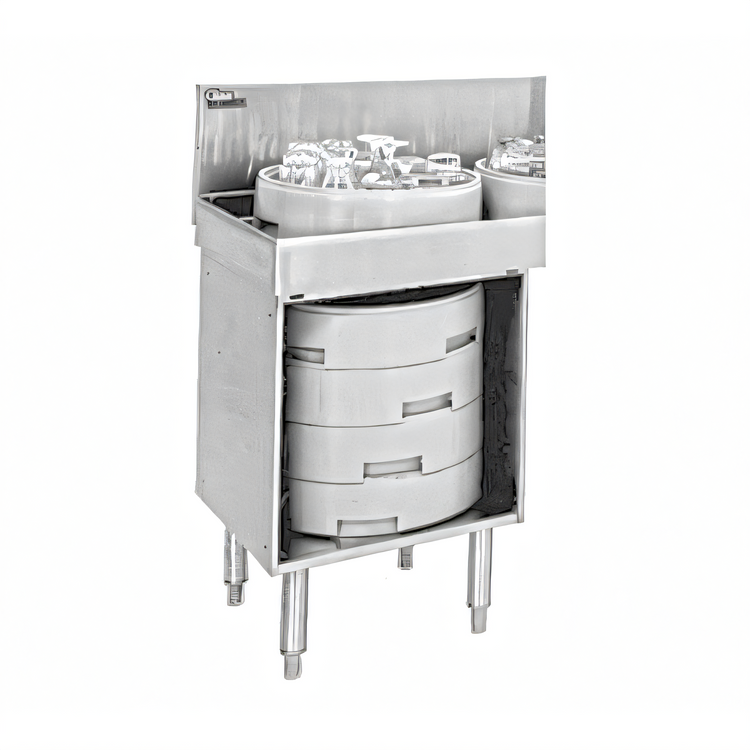Product image #1 for Undercounter Stainless Steel Glass Rack Holder for GT-18+1L/GT-18+1R/GT-18+2 Glasswashers