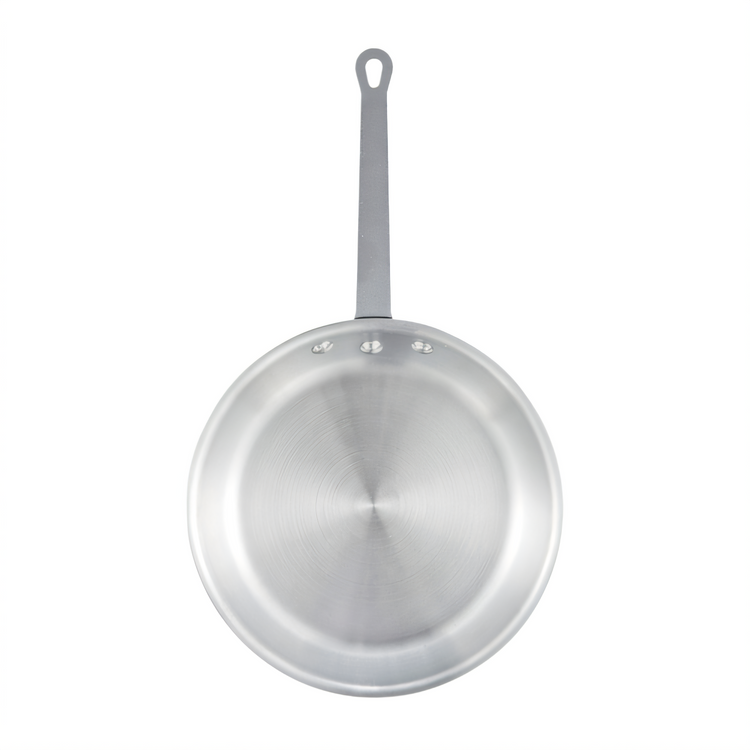 Product image #1 for Winco Majestic 12-Inch Round Aluminum Fry Pan with Riveted Handle, Natural Finish