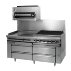Thumbnail image #1 for Jade Range (Middleby) Titan JRLH-04R-T-66 66-Inch Refrigerated Chef Base with 4 Drawers, Remote Refrigeration Ready