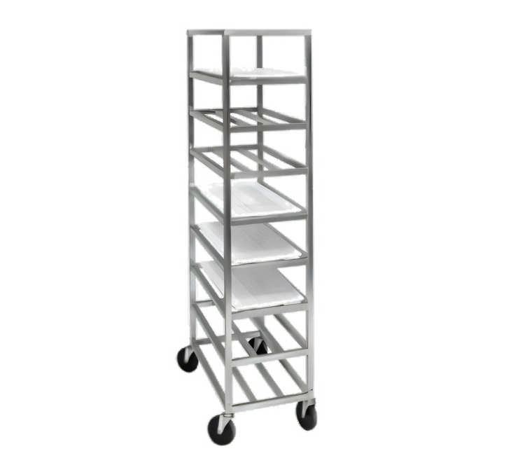 Product image #1 for Channel Manufacturing UPR8 Universal Aluminum Platter Rack, Standard Series, End Load, 8 Shelves