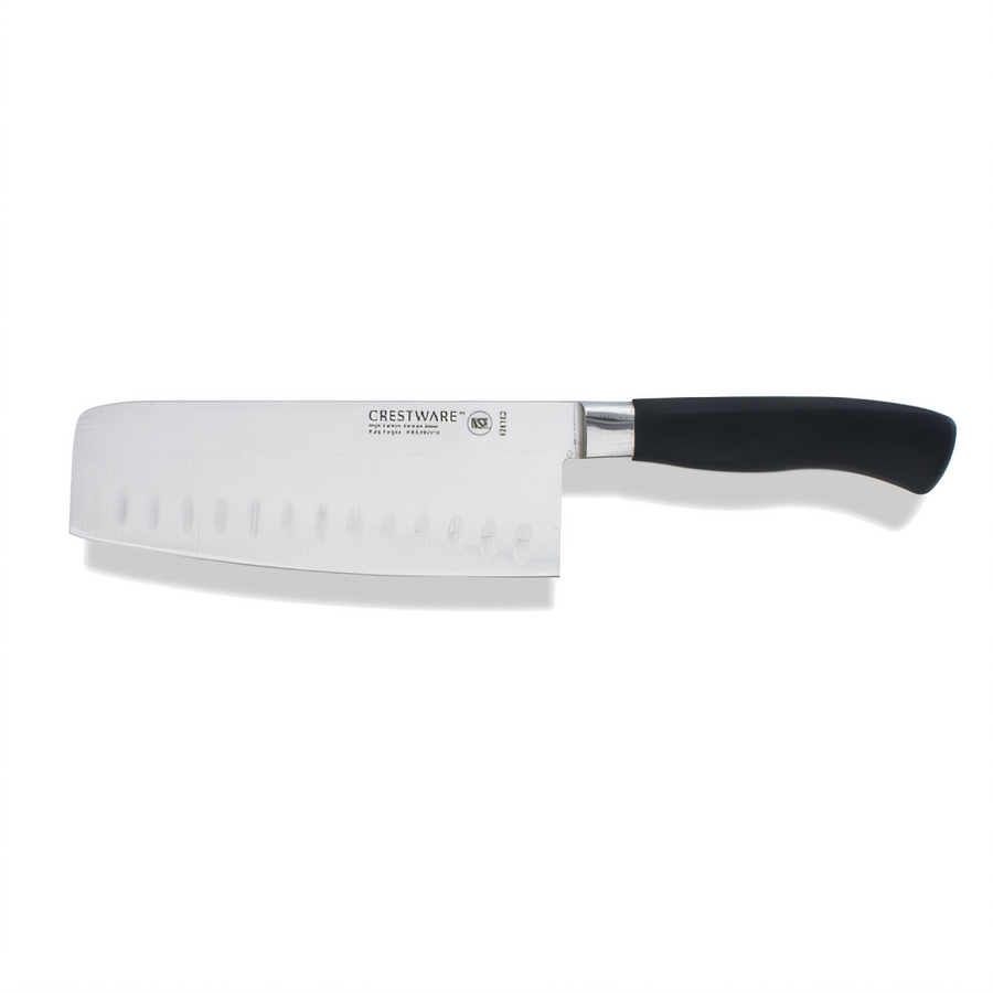 Product image #1 for Crestware Granton Elite Pro 7-Inch Forged Cleaver with Santoprene Handle