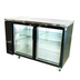 Thumbnail image #1 for BK Resources 72-Inch Three-Door Glass Back Bar Refrigerator with LED Lighting