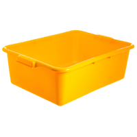 Carlisle Comfort Curve Stackable Yellow Tote Box, 20 x 15 x 7 Inches