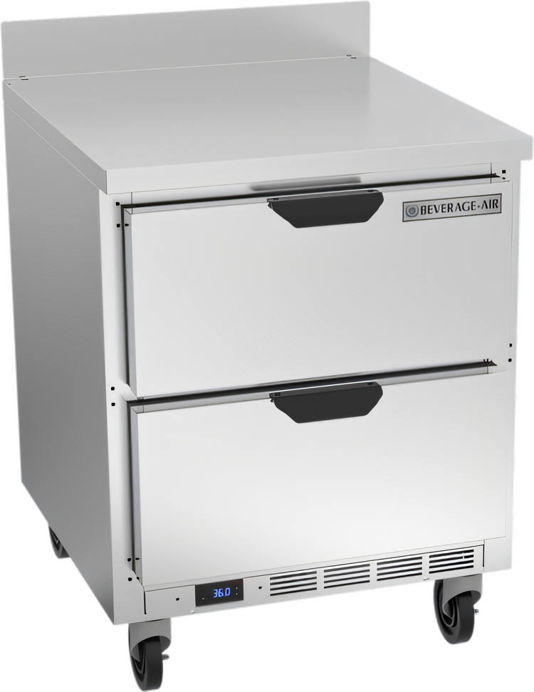 Product image #1 for Beverage-Air 27-Inch One-Section Worktop Freezer with 2 Drawers, 6.13 Cu. Ft.