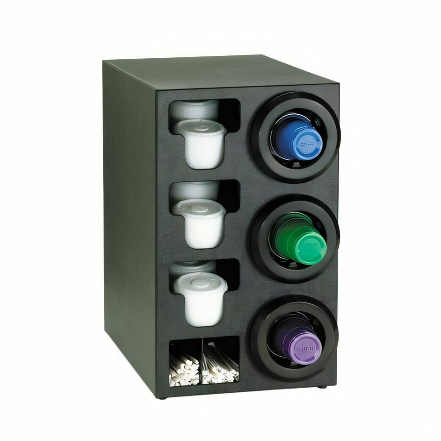 Product image #1 for Dispense-Rite Countertop Combination Cup Dispenser Cabinet with Right-Side Dispensers and Left-Side Lid/Straw Storage