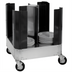 Thumbnail image #1 for Cres Cor Poker Chip Style 4-Section Aluminum Dish Dolly for 11-1/2 to 13 Inch Dishes