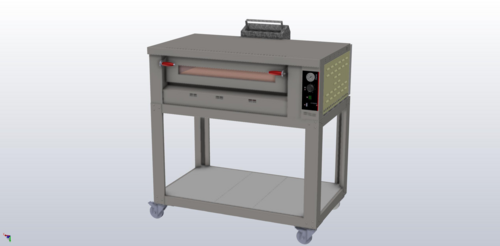 Product image #2 for Pizza Group FLAME 6L ETL Modular Gas Deck Oven, 1 Deck, Natural Gas or Propane