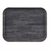 Thumbnail image #1 for Cambro Décor Series Camtray Rectangular Fiberglass Cafeteria Tray, 18 x 14 Inches, Textured Surface, Charcoal Gray