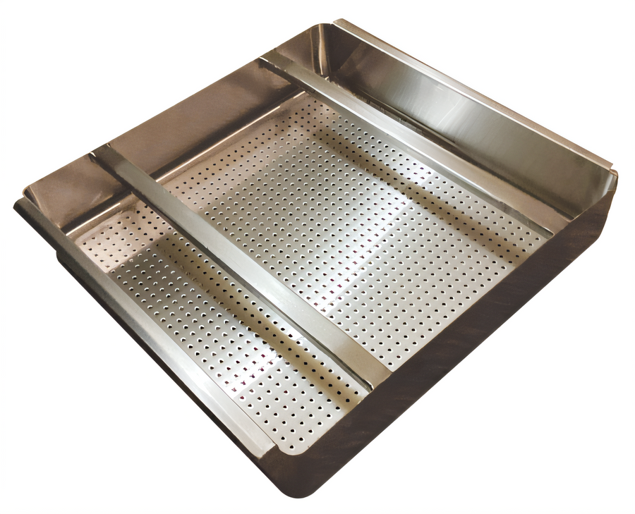 Product image #1 for Advance Tabco DTA-100 Pre-Rinse Basket with Slide Bar for 20-Inch x 20-Inch Fabricated Sink Bowls