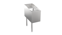 Krowne Stadium Series 14-Inch Wide Underbar Trash Station with Lift-Up Front Door