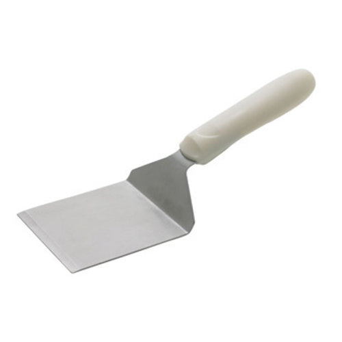 Product image #1 for Winco White Ergonomic Handle Steak/Burger Turner, 4-1/8 x 3-3/4 Inch Stainless Steel Blade