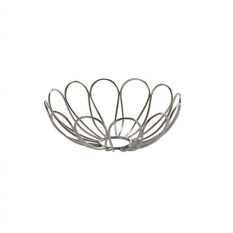 Product image #1 for American Metalcraft Bloom Round Stainless Steel Serving Basket, 6-7/8 Inch Diameter