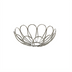Thumbnail image #1 for American Metalcraft Bloom Round Stainless Steel Serving Basket, 6-7/8 Inch Diameter