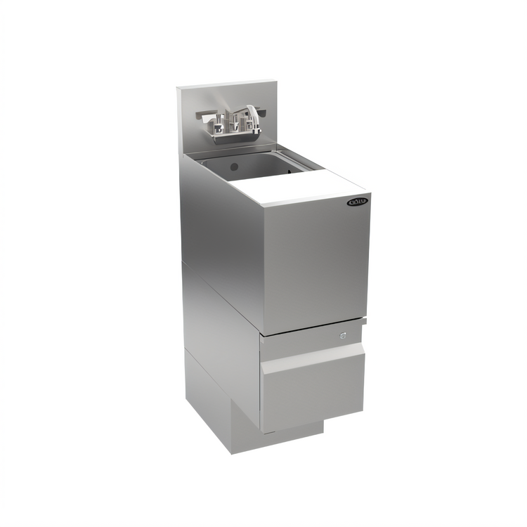 Product image #1 for Krowne Alchemy Series 12-Inch Wide Underbar Speed Station / Dump Sink with Cutting Board