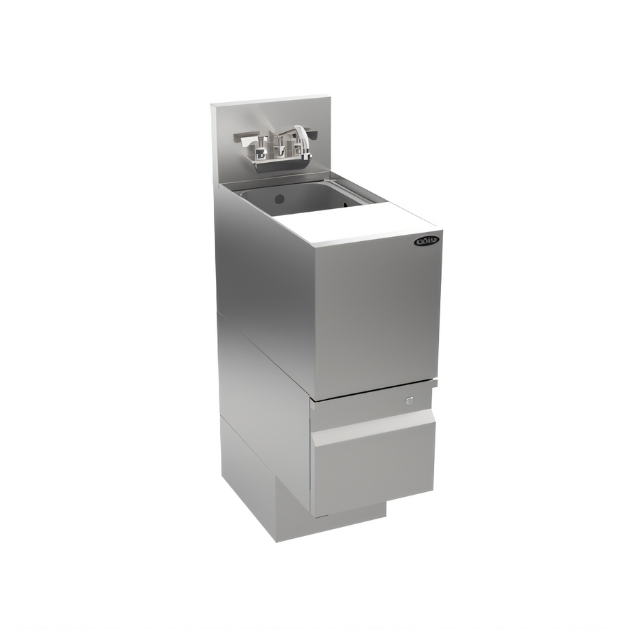 Product image #1 for Krowne Alchemy Series 12-Inch Wide Underbar Speed Station / Dump Sink with Cutting Board