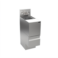 Krowne Alchemy Series 12-Inch Wide Underbar Speed Station / Dump Sink with Cutting Board
