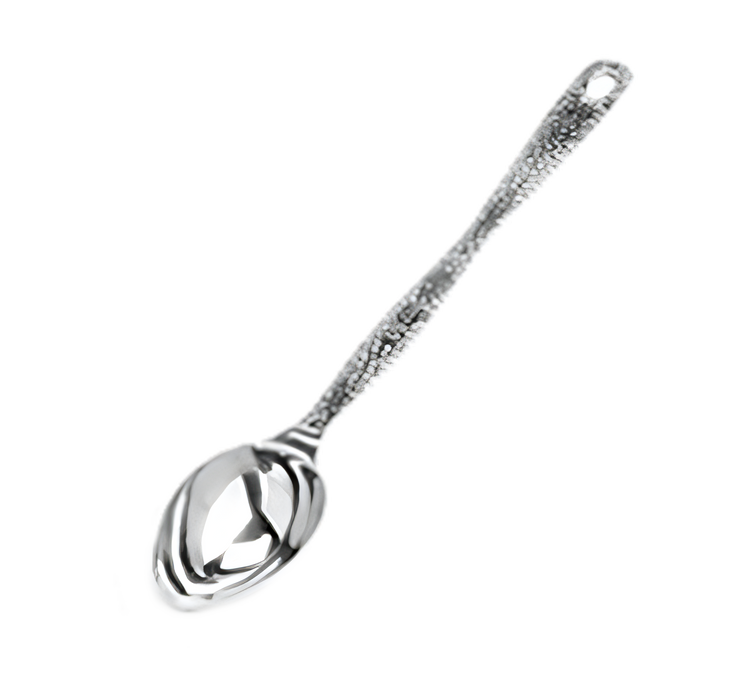 Product image #1 for American Metalcraft Hammered Stainless Steel Buffet Portioned Server, 1/8 Cup, 11-1/2 Inch Overall