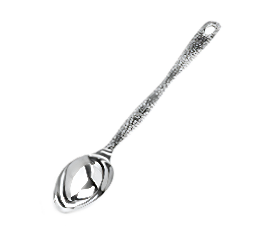 Product image #1 for American Metalcraft Hammered Stainless Steel Buffet Portioned Server, 1/8 Cup, 11-1/2 Inch Overall