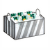 Thumbnail image #1 for Portland Rectangular Metal Ice Housing with Polycarbonate Pan, Black