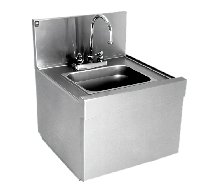 Product image #1 for Spec-Bar Wall-Mounted Drop-In Stainless Steel Sink with 6-Inch Deep Bowl, Faucet, and Drain