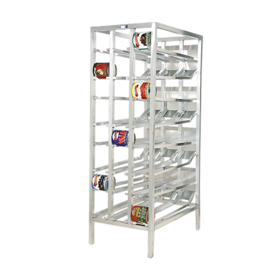 Product image #1 for Mobile First In / First Out Aluminum Can Rack for 156 #10 Cans