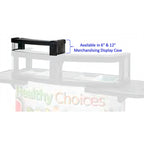 Thumbnail image #1 for Cambro CVC75DC6110 6-Inch Black Merchandising Display for CVC75 Vending Cart, Left- or Right-Side Safety Barrier Mount