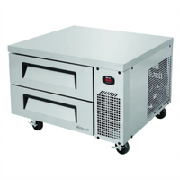 Turbo Air Super Deluxe 36-Inch Stainless Steel Chef Base Refrigerator with 2 Drawers