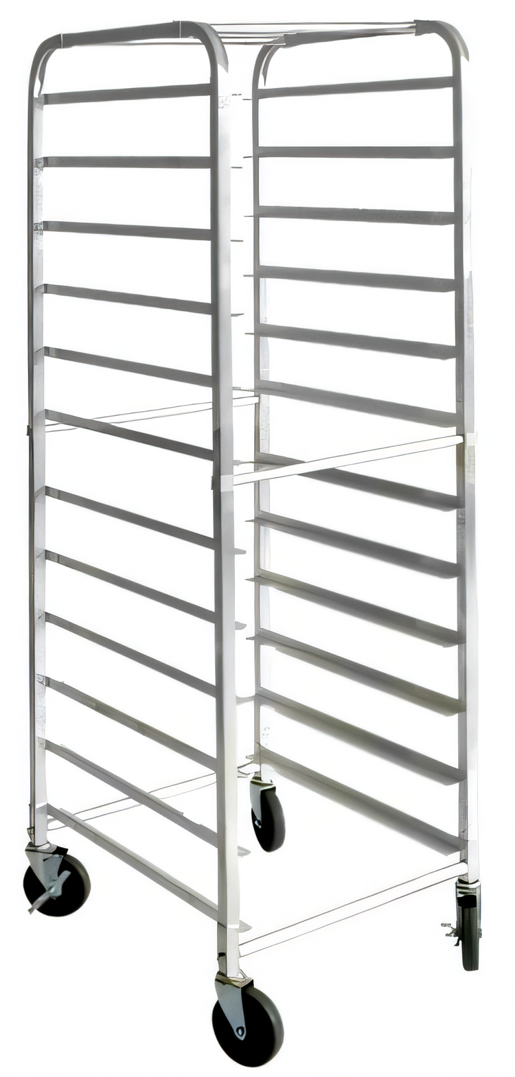 Product image #1 for Mobile Full-Size End-Load Aluminum Pan Rack, 12-Pan Capacity