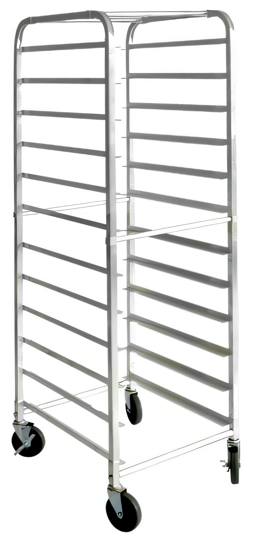 Product image #1 for Mobile Full-Size End-Load Aluminum Pan Rack, 12-Pan Capacity