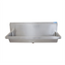 Thumbnail image #1 for BK Resources 72-Inch Wall-Mount Trough Urinal with Sloping Backsplash, 304 Stainless Steel
