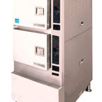 Thumbnail image #1 for Cleveland Range Gemini 24CGA6.2S Floor Model 2-Compartment Gas Pressureless Steamer, Twin Independent Generators, 6-Pan Capacity