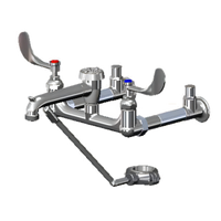 T&S Brass B-0664-03 Wall-Mounted Service Sink / Mop Sink Faucet with 15-Inch Rigid Spout and Vacuum Breaker