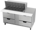 Thumbnail image #1 for Beverage-Air 60-Inch Mega Top Refrigerated Sandwich Prep Table with 4 Drawers and 18-Pan Capacity
