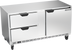 Thumbnail image #1 for Beverage Air UCRD60AHC-2 Two-Section Undercounter Refrigerator with 2 Drawers and 1 Door, 17.1 Cu. Ft.