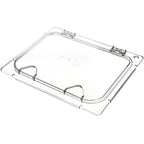 Thumbnail image #1 for CFS Brands Coldmaster® CM10238Z07 1/2 Size Clear Polycarbonate Hinged EZ Access Food Pan Lid with Peg Hole & Handle Case of 2