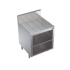 Thumbnail image #1 for Krowne Royal Series KR24-GSB3 24-Inch Underbar Glass Rack Storage Unit with Drainboard Top, Open Cabinet and 2-Rack Capacity