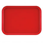Thumbnail image #2 for Cambro Camtray® 1014521 Rectangular Fiberglass Cafeteria Tray, 10-5/8 x 13-3/4 Inches, Red Case of 12