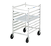 Thumbnail image #1 for Channel Manufacturing 425AKD Half-Height Knock-Down Aluminum End-Load Bun Pan Rack with Casters