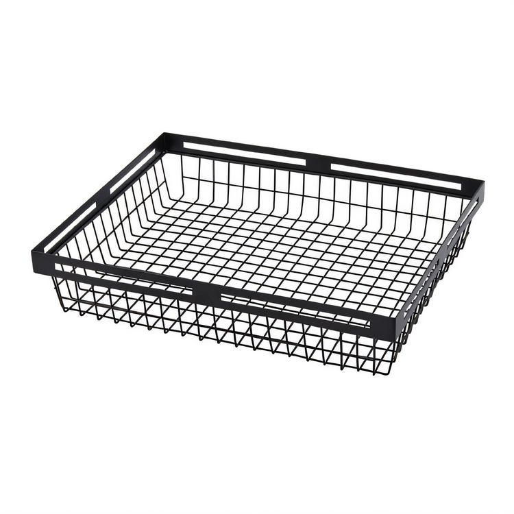 Product image #1 for American Metalcraft Nestable Rectangular Metal Serving Basket, 15 x 12 Inch, Black