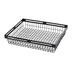 Thumbnail image #1 for American Metalcraft Nestable Rectangular Metal Serving Basket, 15 x 12 Inch, Black