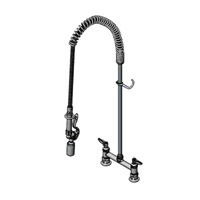 T&S Brass EasyInstall 8-Inch Deck Mount Pre-Rinse Unit with 44-Inch Hose and 1.07 GPM Spray Valve