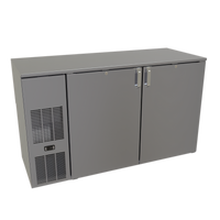 Glastender C1FB60 60-Inch One-Zone Front-Serviced Bar Profile Back Bar Cooler